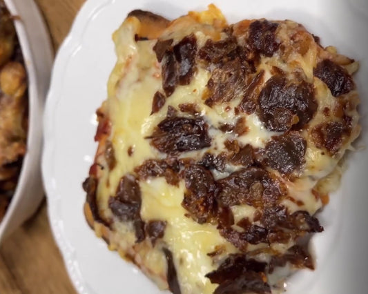 Protein Waffle Ribeye Pizzas