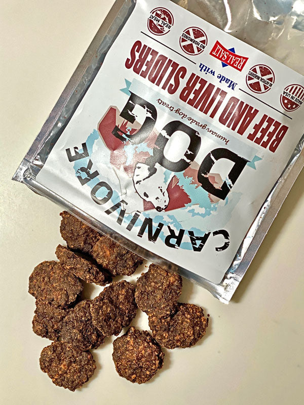 Carnivore DOG Beef and Liver Sliders 5oz