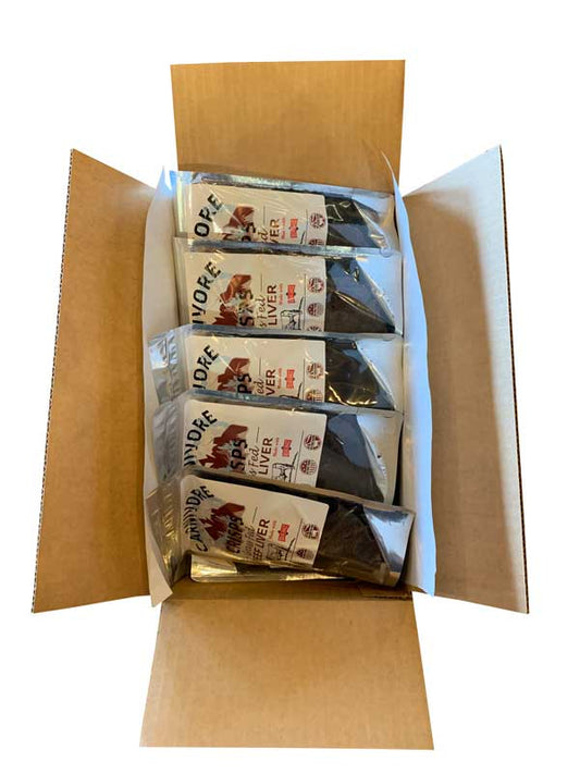 Carnivore Crisps 10 Bags of 1.5 oz Beef Liver