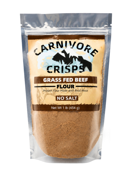 Carnivore Crisps No-Salt Grass-Fed Beef Flour 16 oz