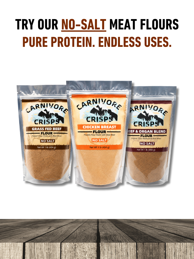 Carnivore Crisps No-Salt Grass-Fed Beef Flour 16 oz