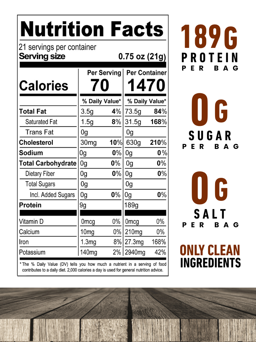 Carnivore Crisps No-Salt Grass-Fed Beef Flour 16 oz