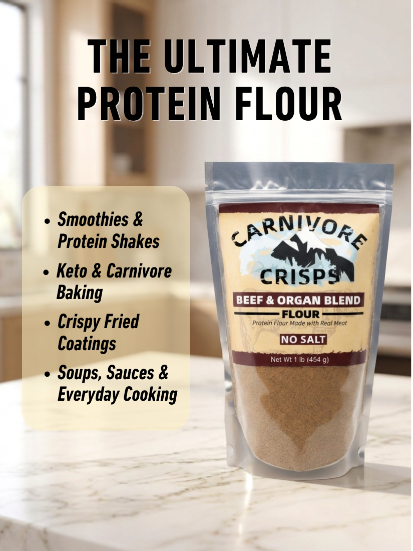 Carnivore Crisps No-Salt Beef & Organ Blend Flour 16 oz