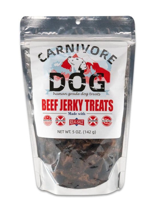 Carnivore DOG BEEF Jerky Treats 5oz Carnivore Crisps