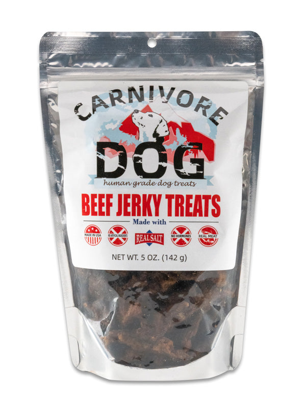 Carnivore DOG BEEF Jerky Treats 5oz Carnivore Crisps