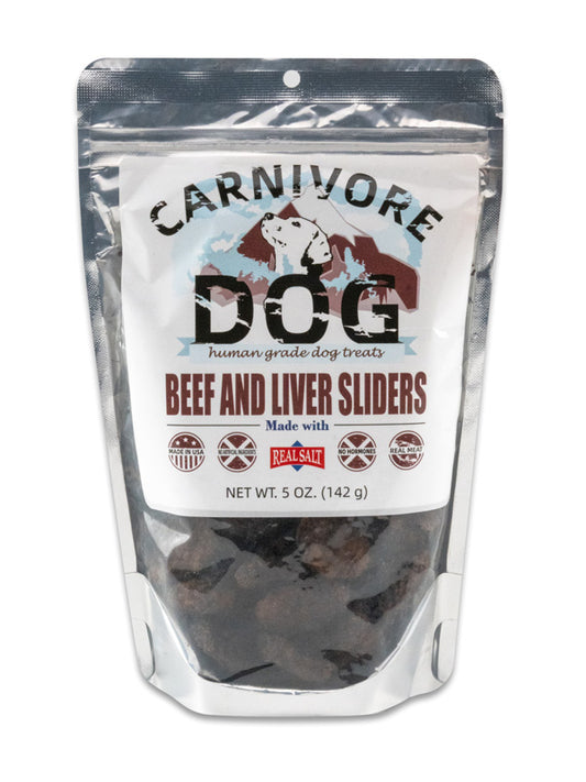 Carnivore DOG Beef and Liver Sliders 5oz