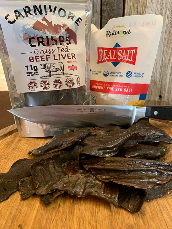 Carnivore Crisps 15 Bags of 1.5 oz Beef Liver Monthly Subscription